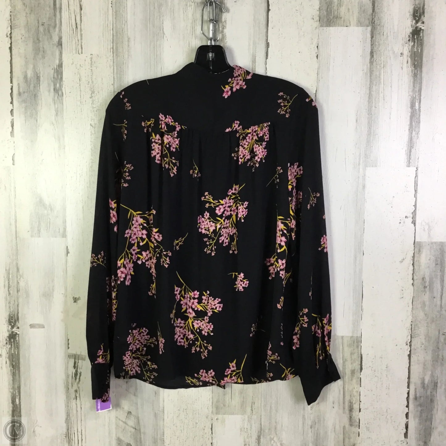 Top Long Sleeve By Who What Wear In Black, Size: S