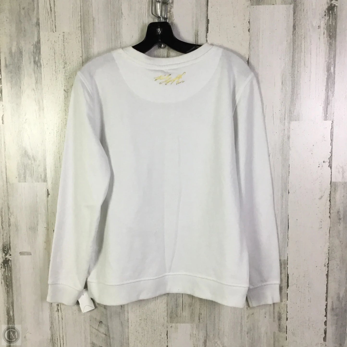 Sweatshirt Designer By Karl Lagerfeld In White, Size: S