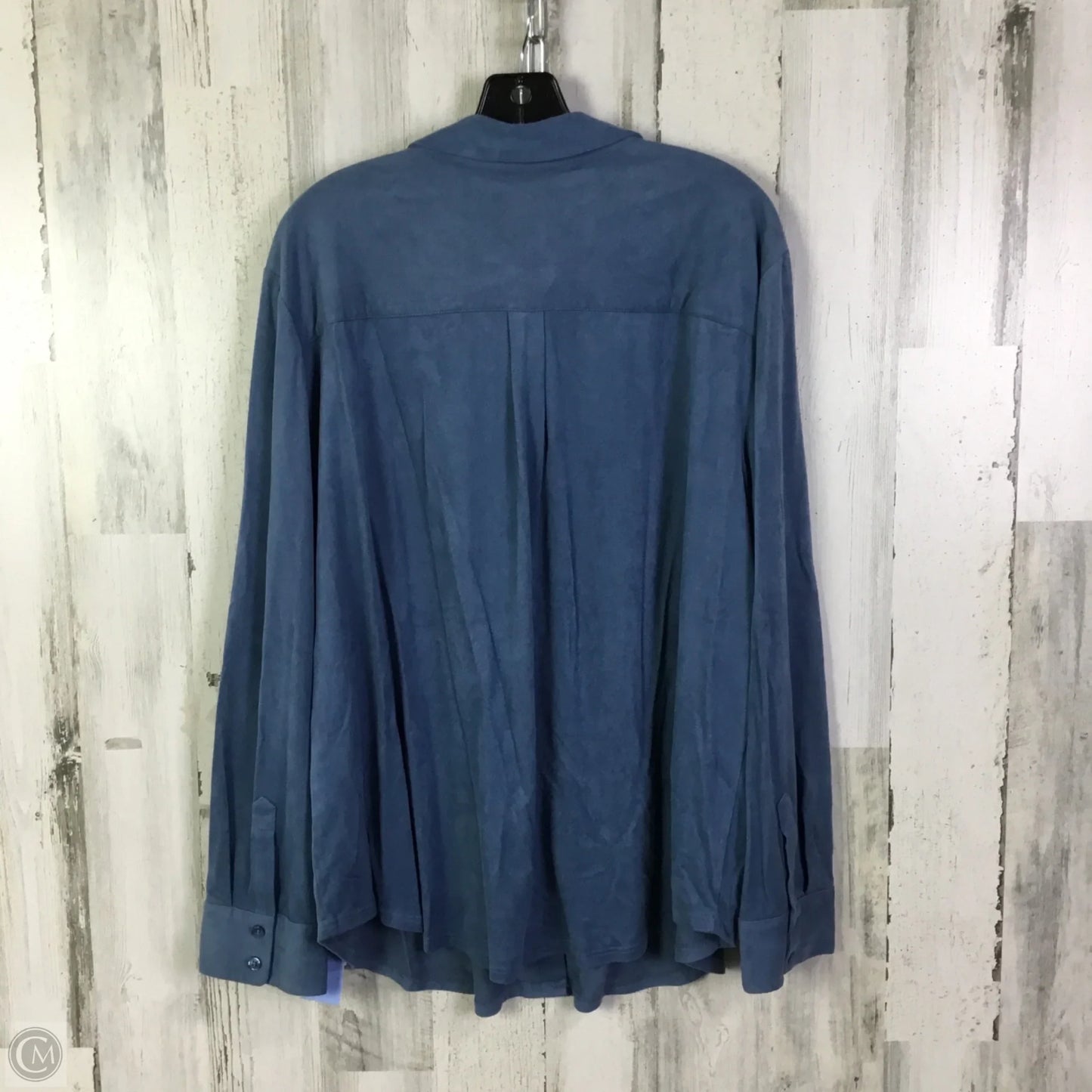 Top Long Sleeve By Chicos In Blue, Size: 2x