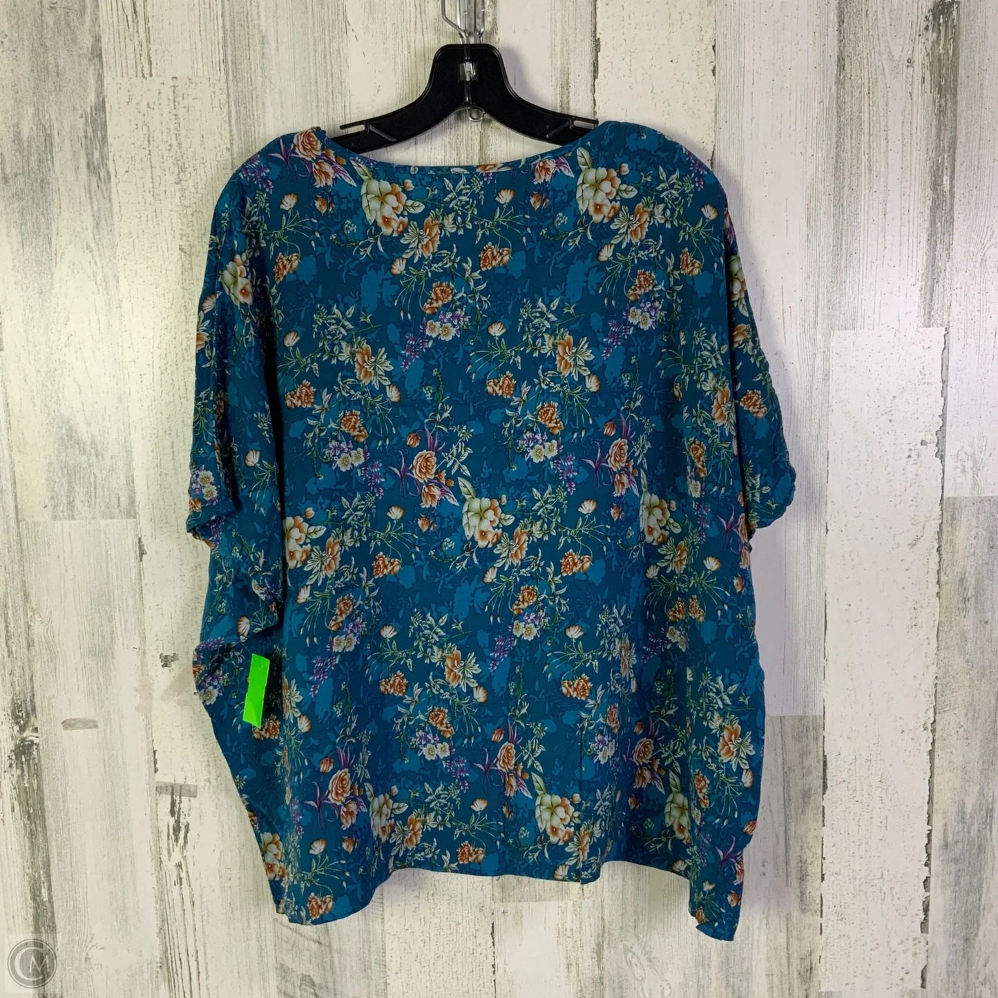 Top Short Sleeve By Natural Life In Blue, Size: Xl