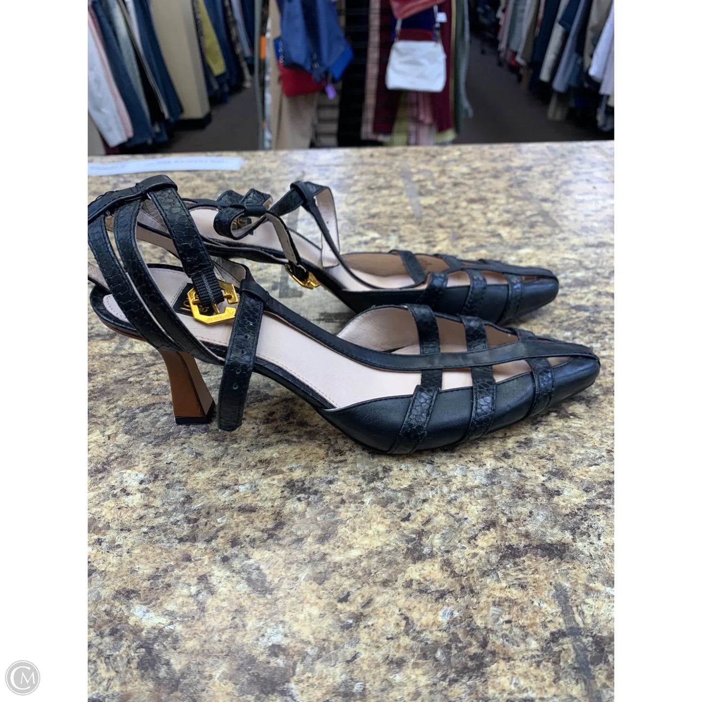 Shoes Heels Kitten By Louise Et Cie In Black, Size: 8.5