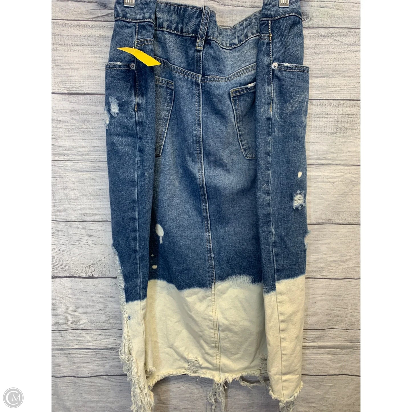 Skirt Maxi By Ashley Stewart In Blue & White, Size: 18