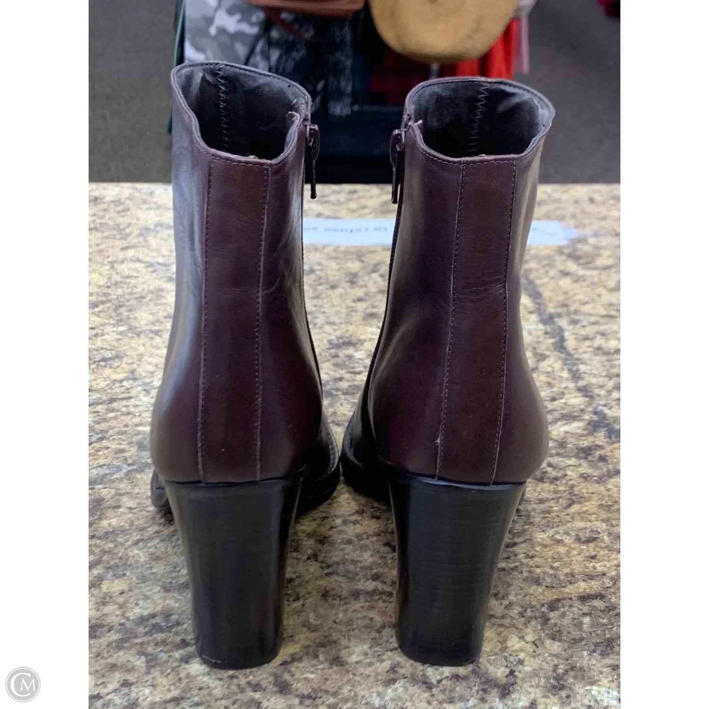 Boots Mid-calf Heels By Nine West In Brown, Size: 8.5