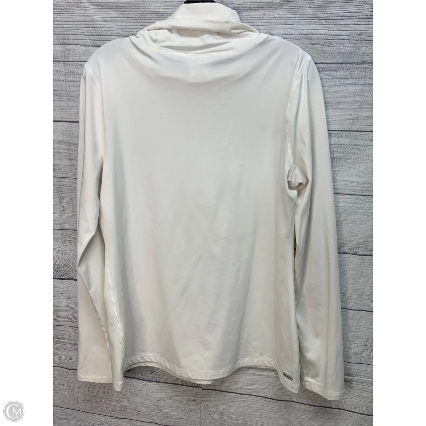 Top Long Sleeve By Danskin In Cream, Size: L