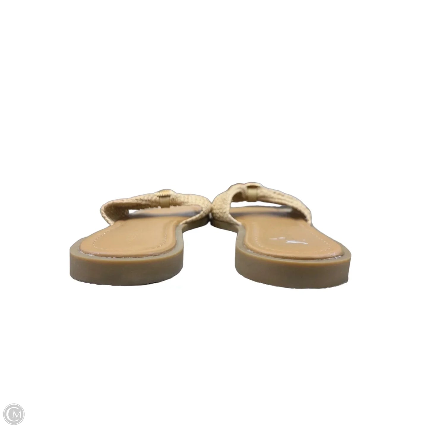 Sandals Flip Flops By Andiano In Gold, Size: 9.5