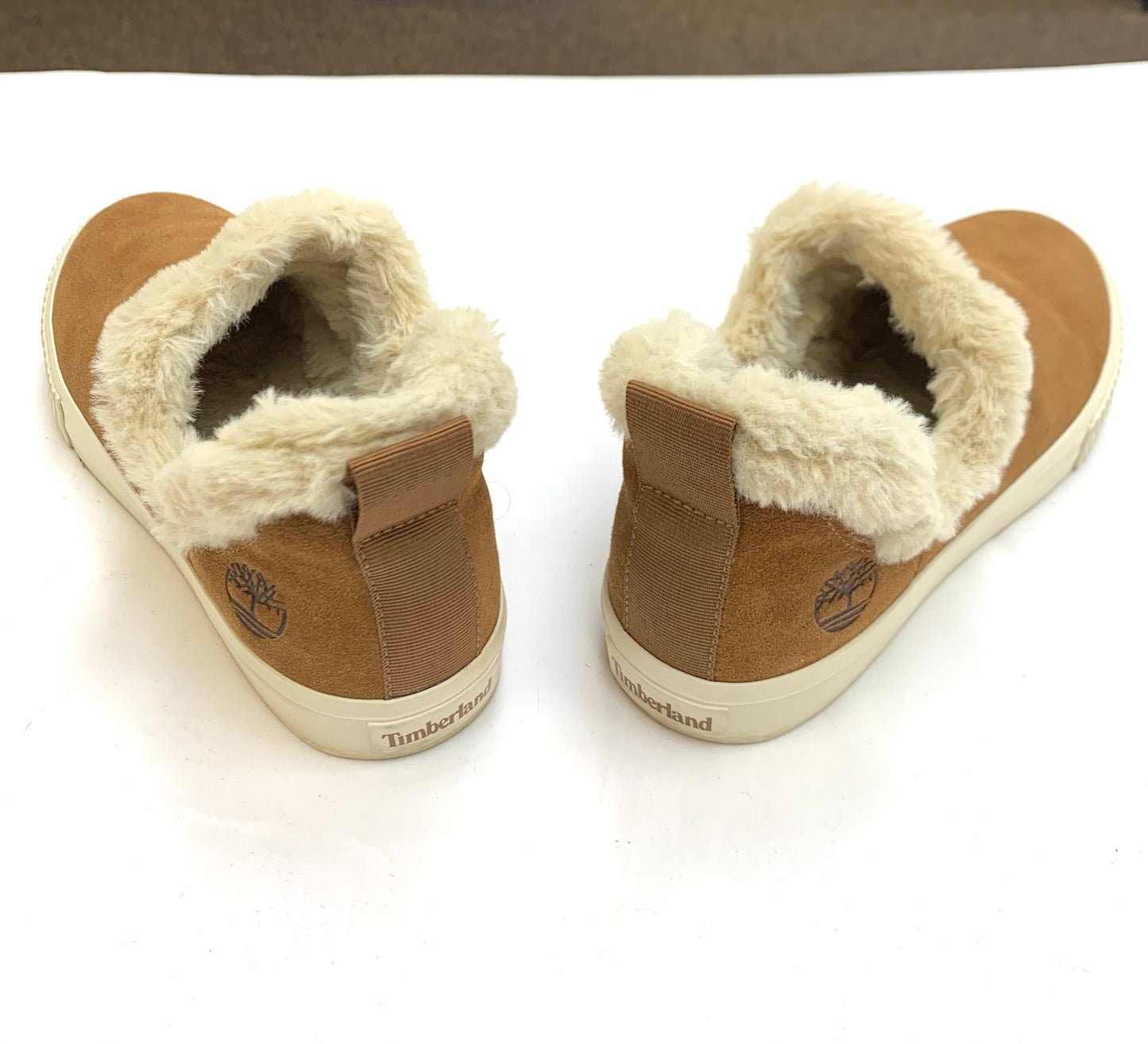 Boots Ankle Flats By Timberland In Brown & Cream, Size: 8