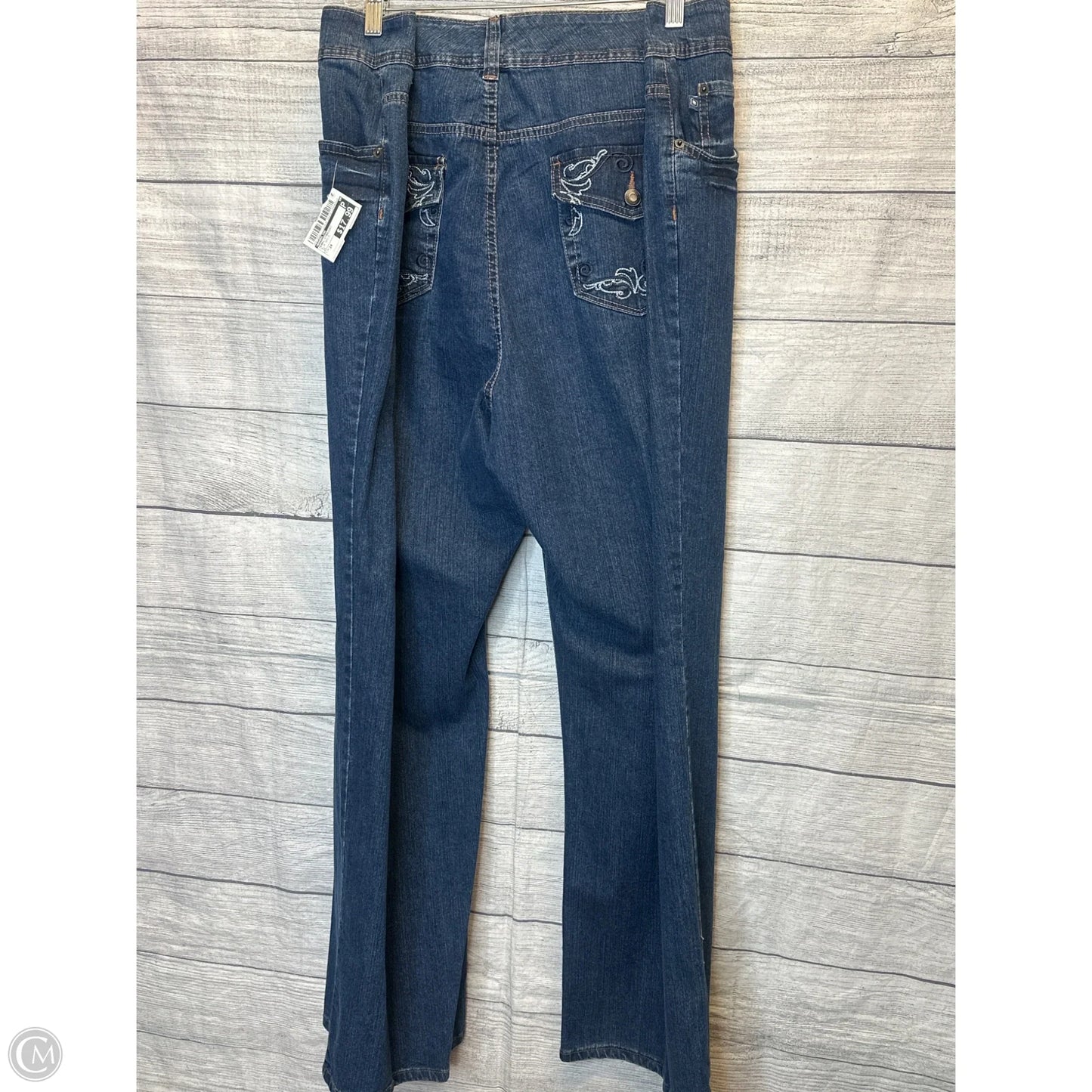 Jeans Straight By Bandolino In Blue Denim, Size: 24