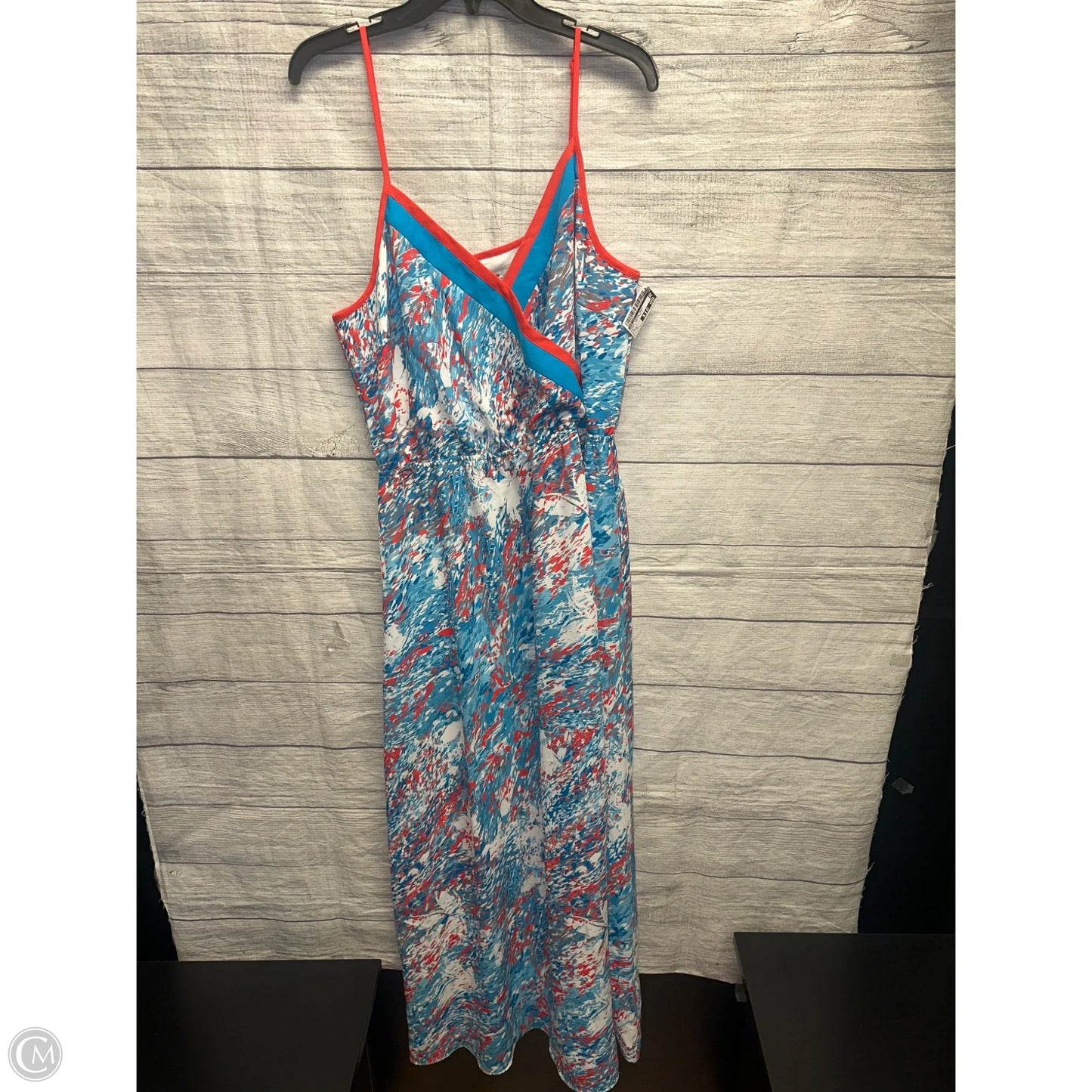 Dress Casual Maxi By Bar Iii In Blue & Red & White, Size: Xl