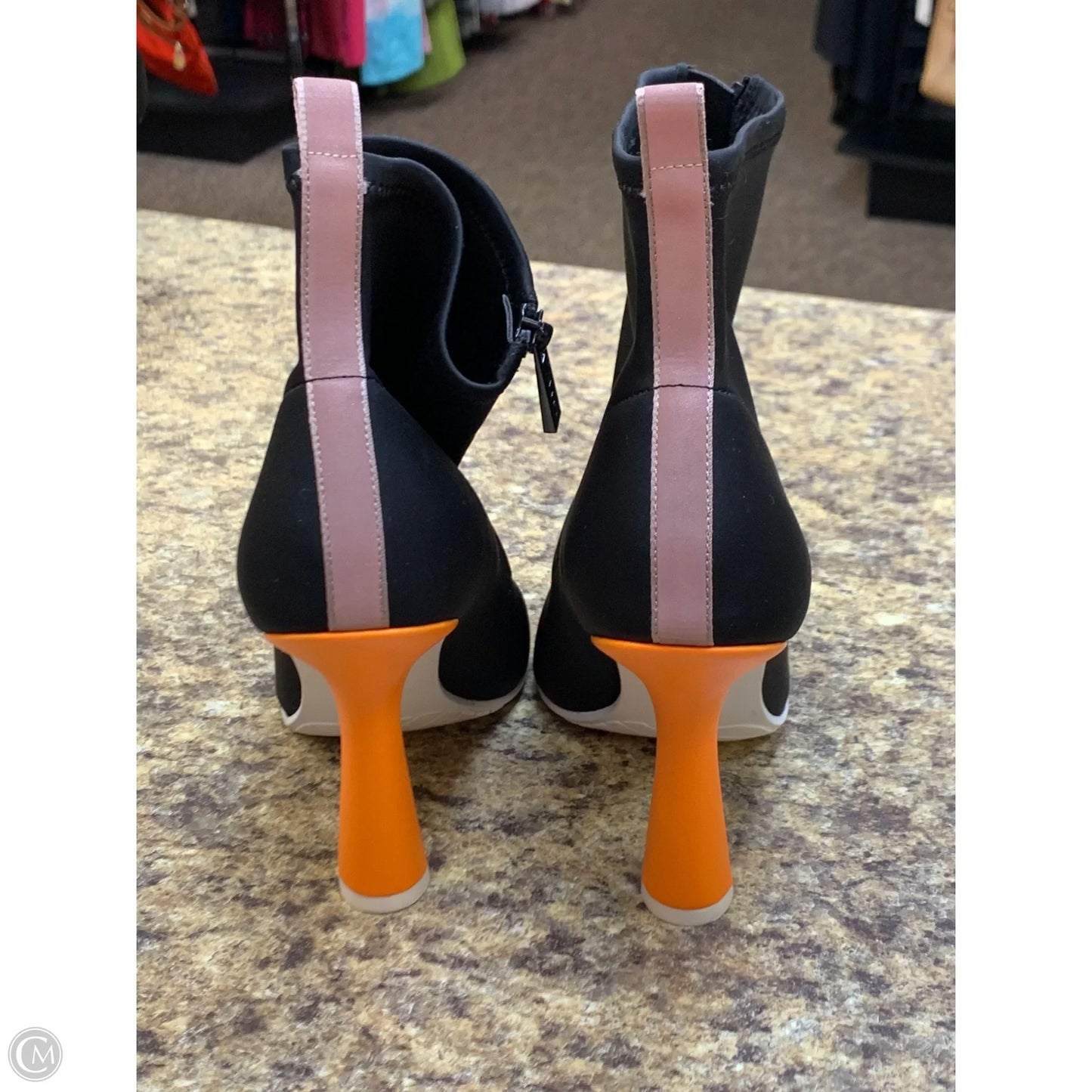 Boots Ankle Heels By Aldo In Black, Size: 10