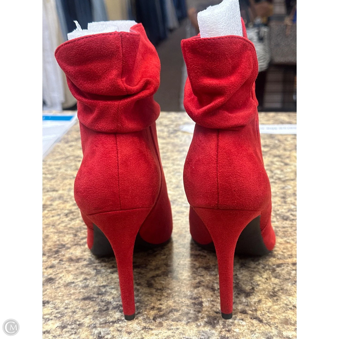 Boots Ankle Heels By Jessica Simpson In Red, Size: 9