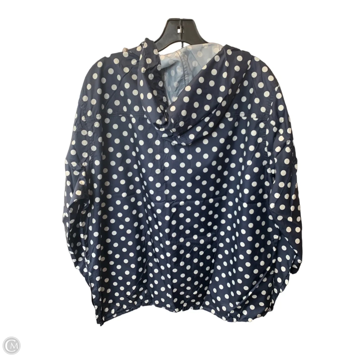 Jacket Windbreaker By J. Crew In Polkadot Pattern, Size: L