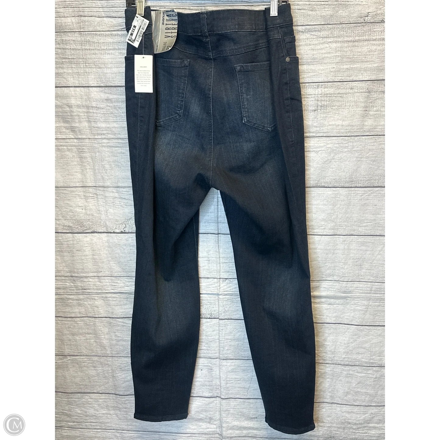 Jeans Straight By Avenue In Blue Denim, Size: 22