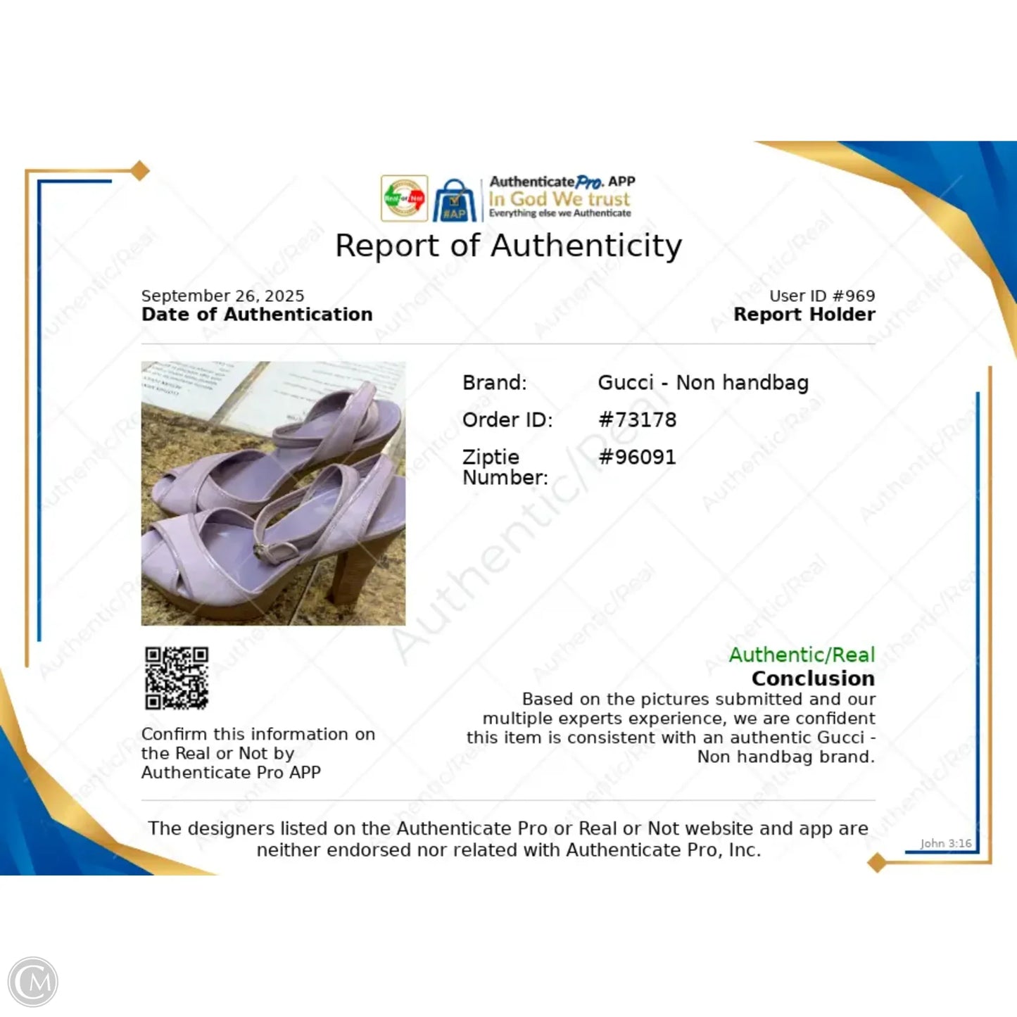 Sandals Luxury Designer By Gucci In Purple & Tan, Size: 9