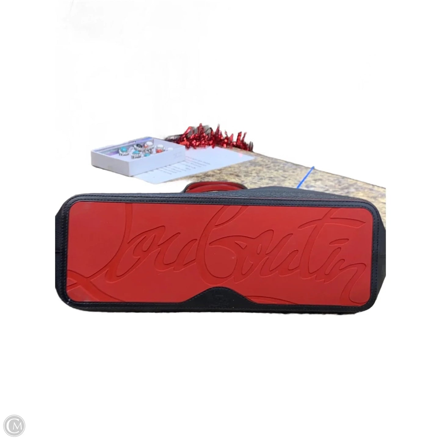 Tote Luxury Designer By Christian Louboutin, Size: Medium