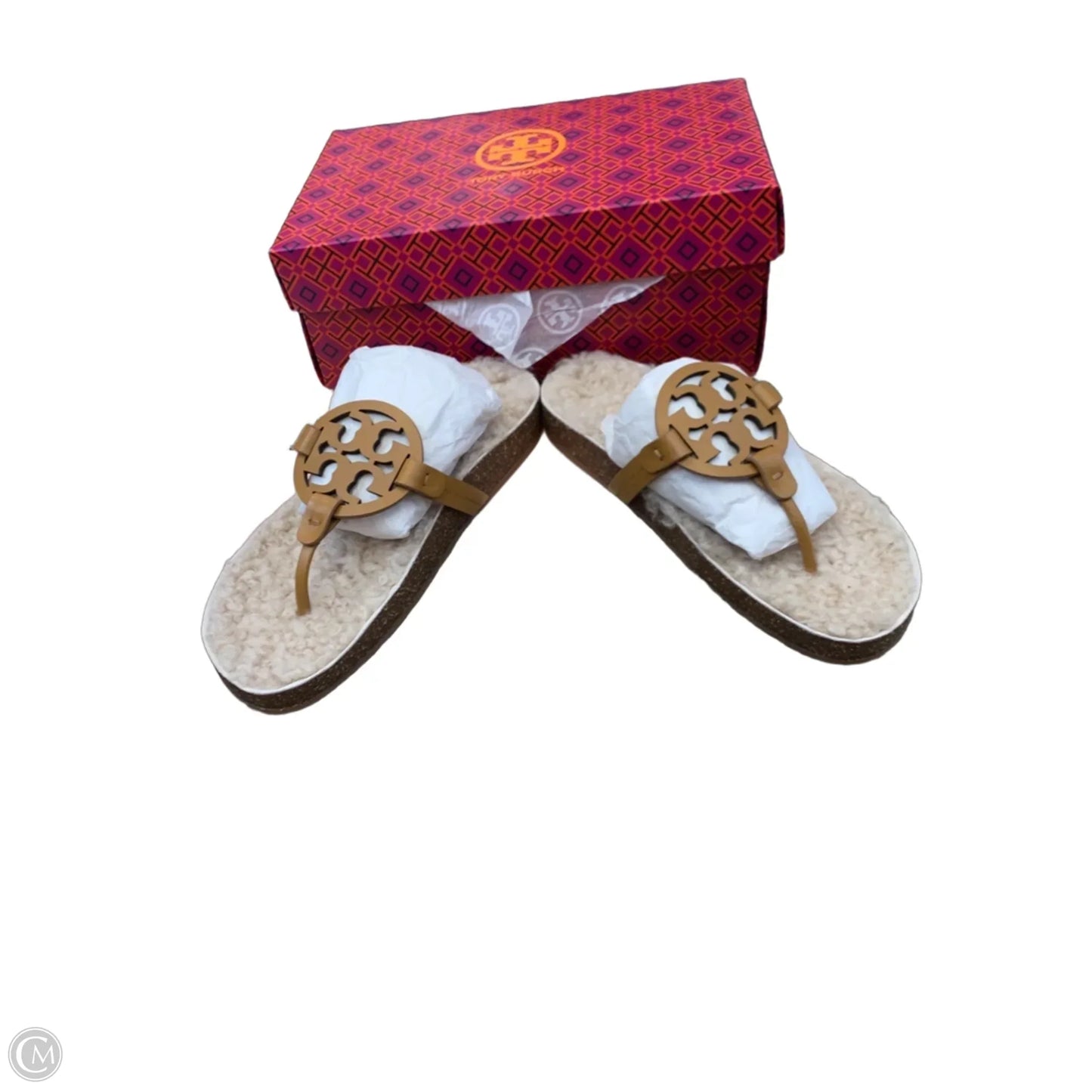 Sandals Designer By Tory Burch In Tan, Size: 9