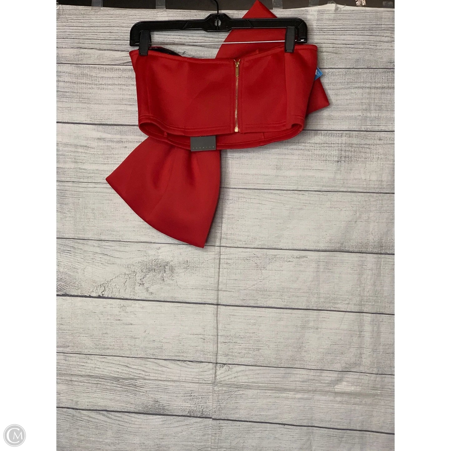 Blouse Sleeveless By Cmf In Red, Size: M