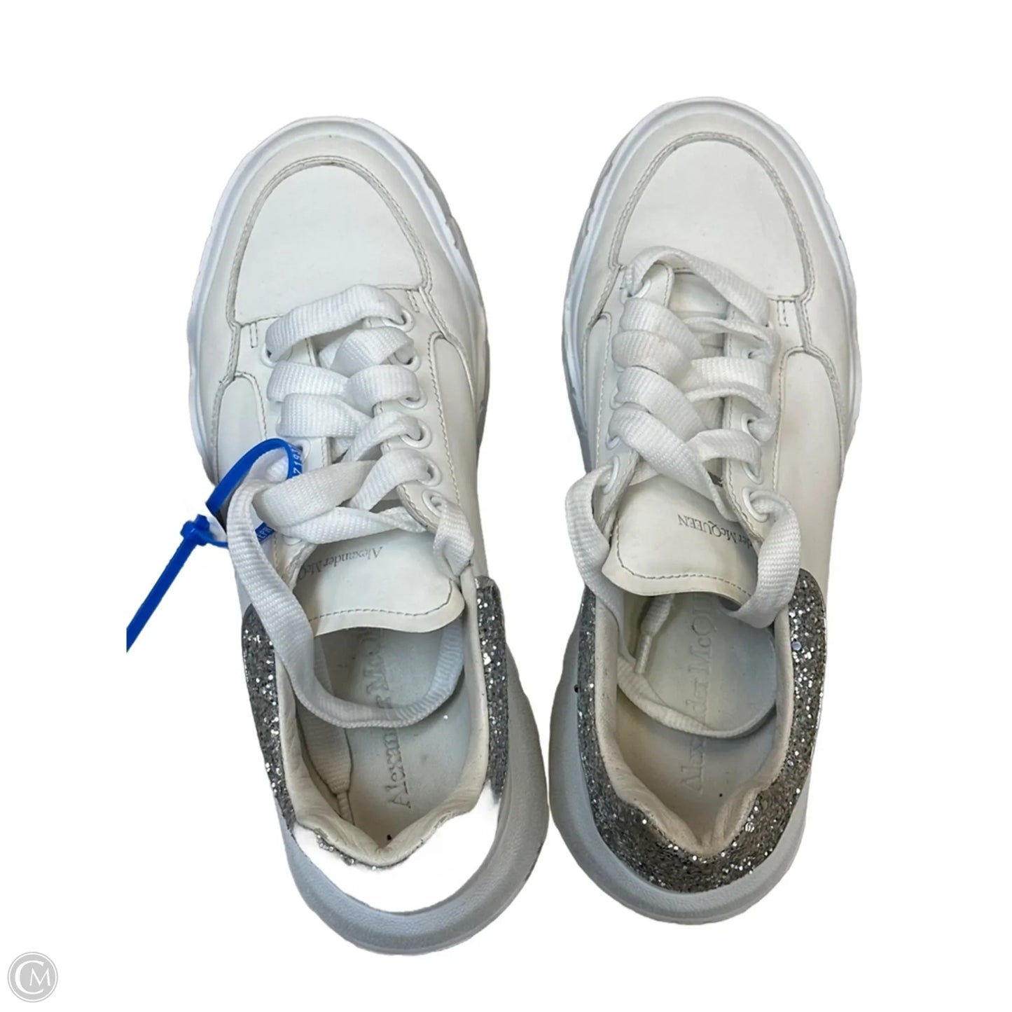 Shoes Luxury Designer By Alexander Mcqueen In White, Size: 7.5