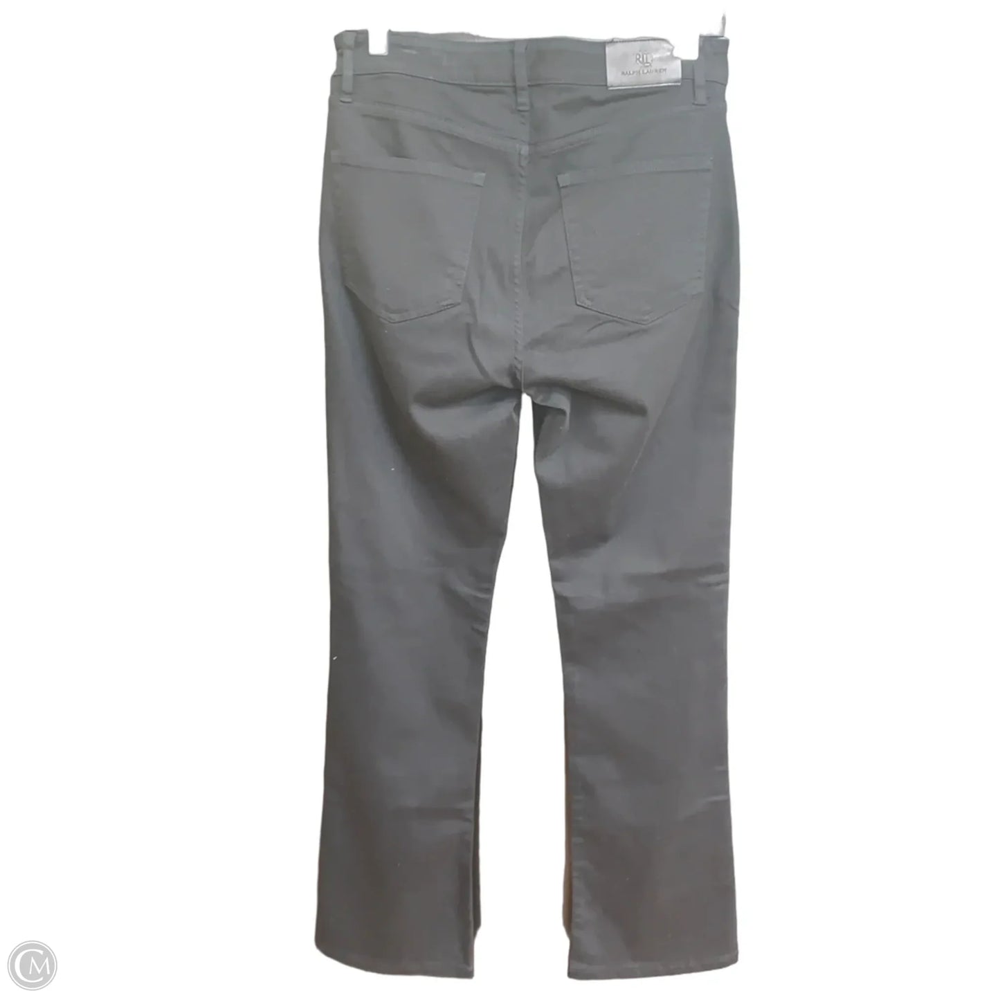 Jeans Straight By Lauren By Ralph Lauren In Black Denim, Size: 8