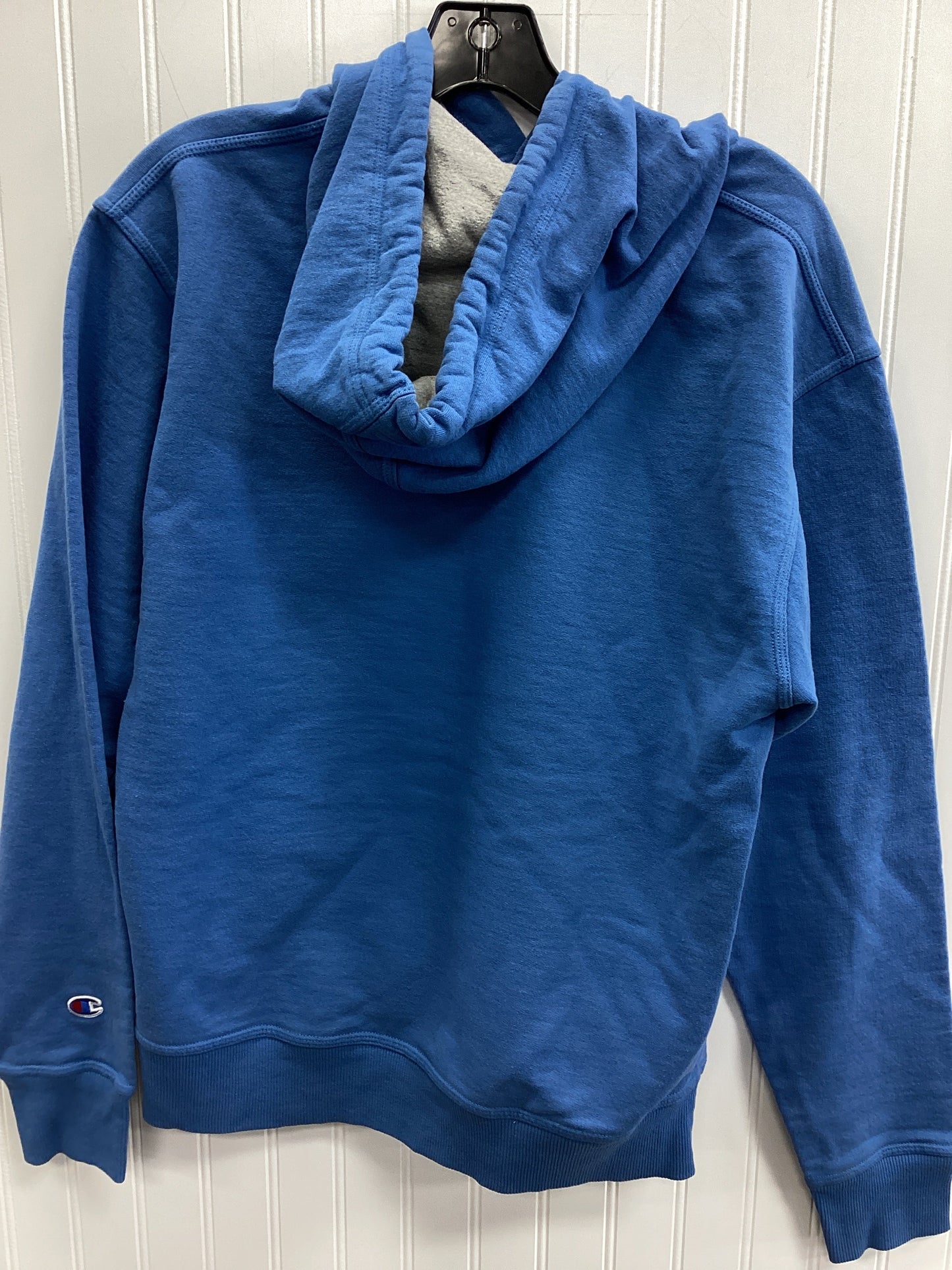 Sweatshirt Hoodie By Champion In Blue, Size:M