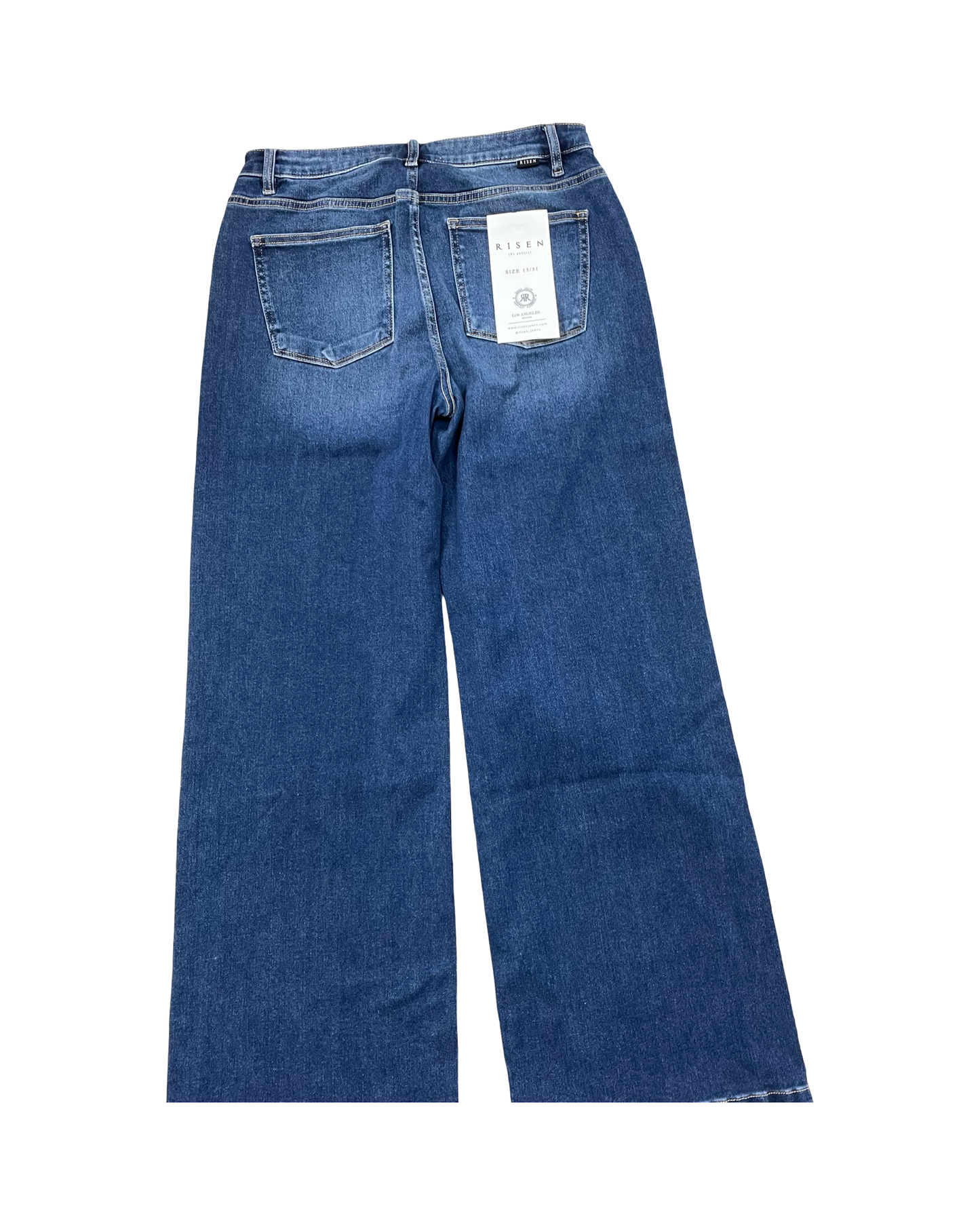 Jeans Wide Leg By Risen In Blue Denim, Size:12