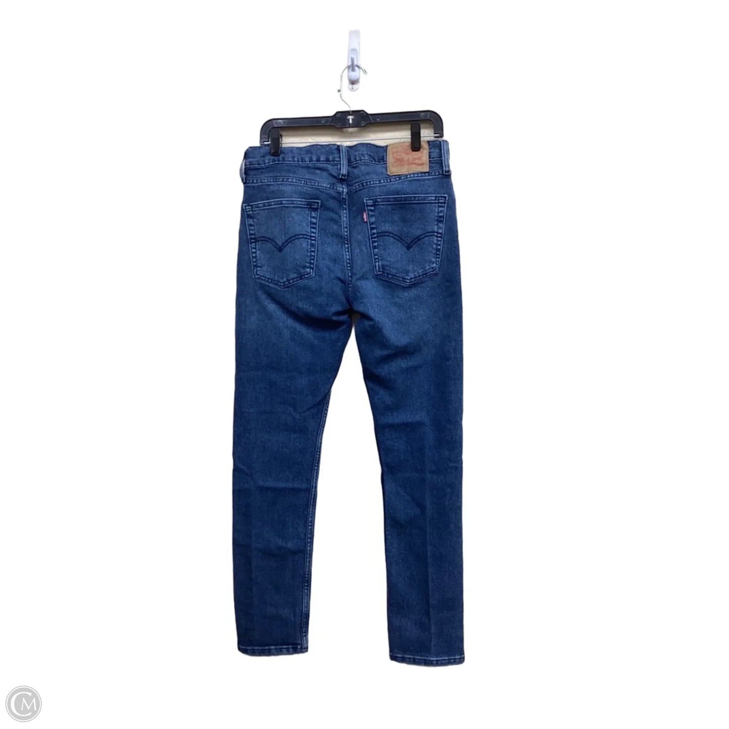 Jeans Straight By Levis In Blue Denim, Size: 16