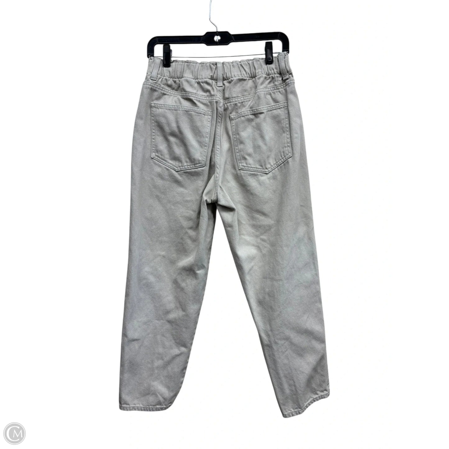 Jeans Straight By H&m In Beige, Size: 8