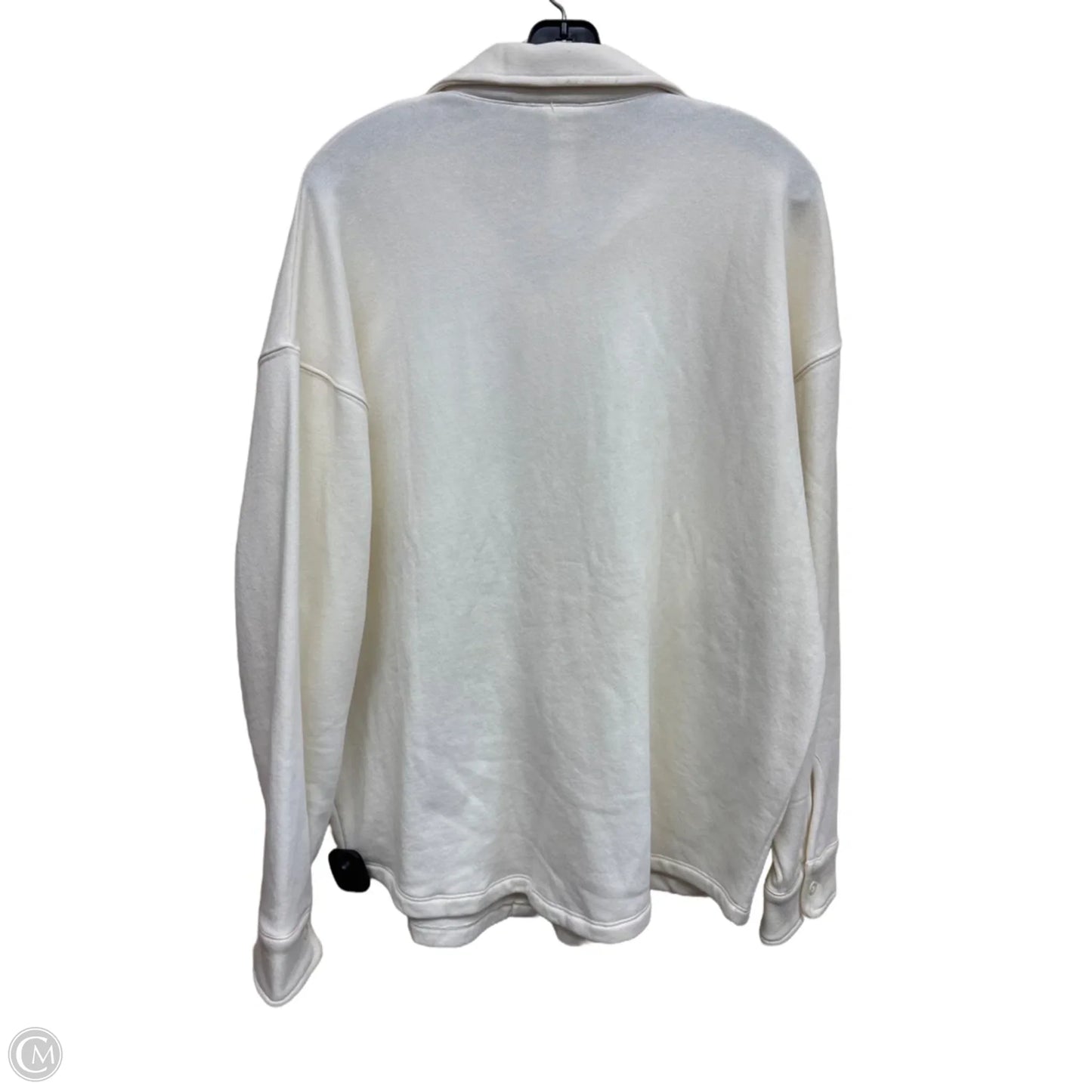 Top Long Sleeve By Pink In Cream, Size: M