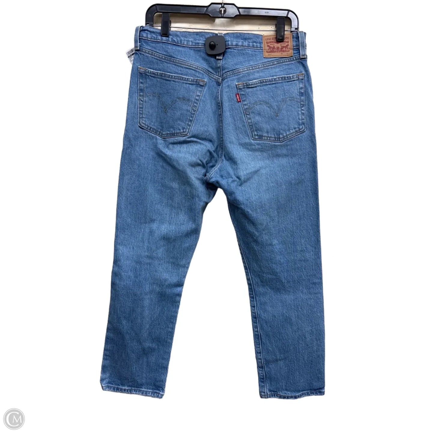 Jeans Straight By Levis In Blue Denim, Size: 8