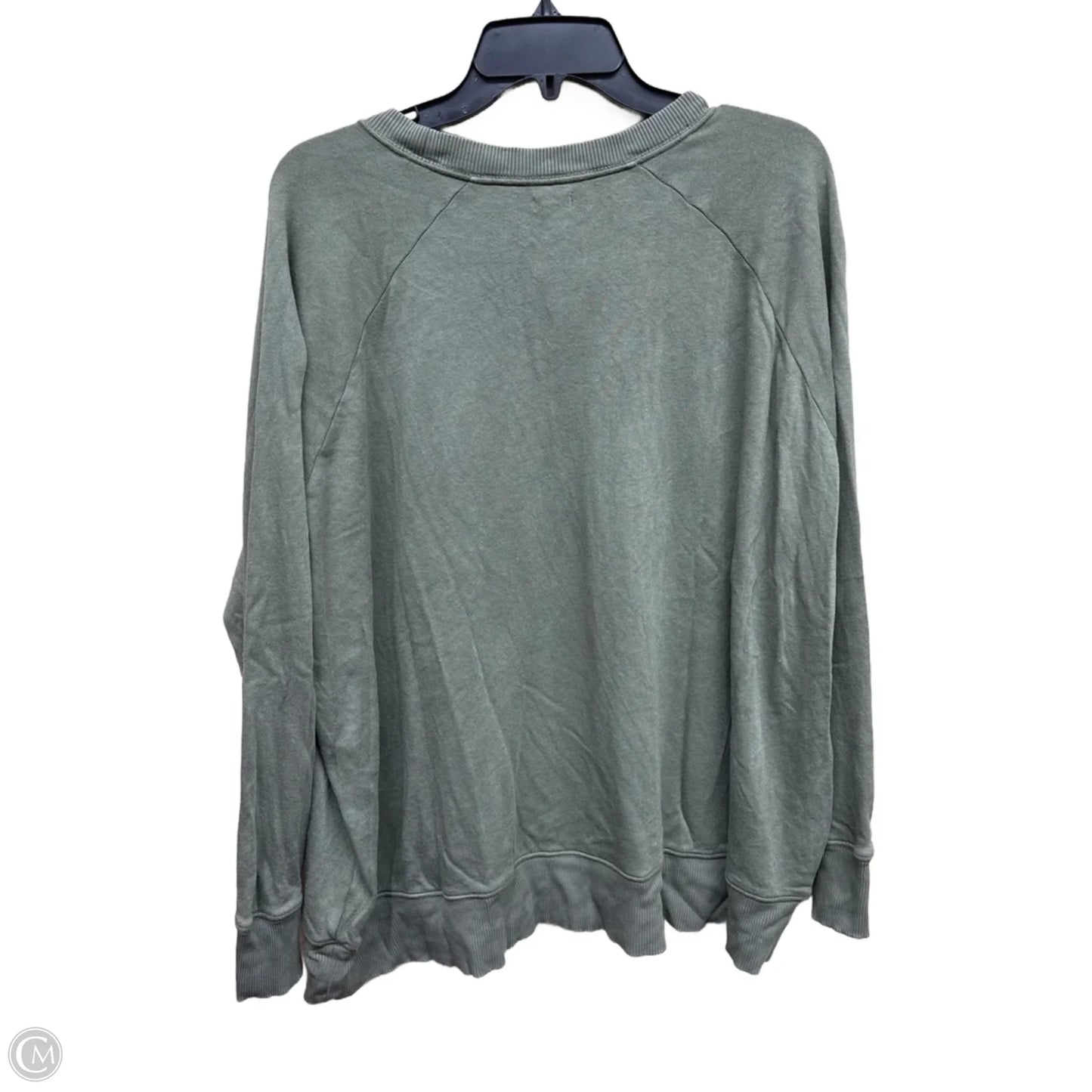 Top Long Sleeve By Aerie In Green, Size: S