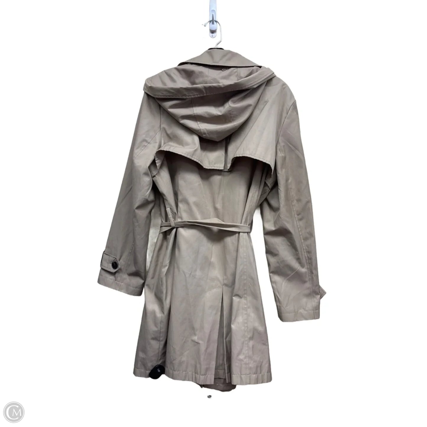 Coat Trench Coat By Halogen In Tan, Size: Xxl
