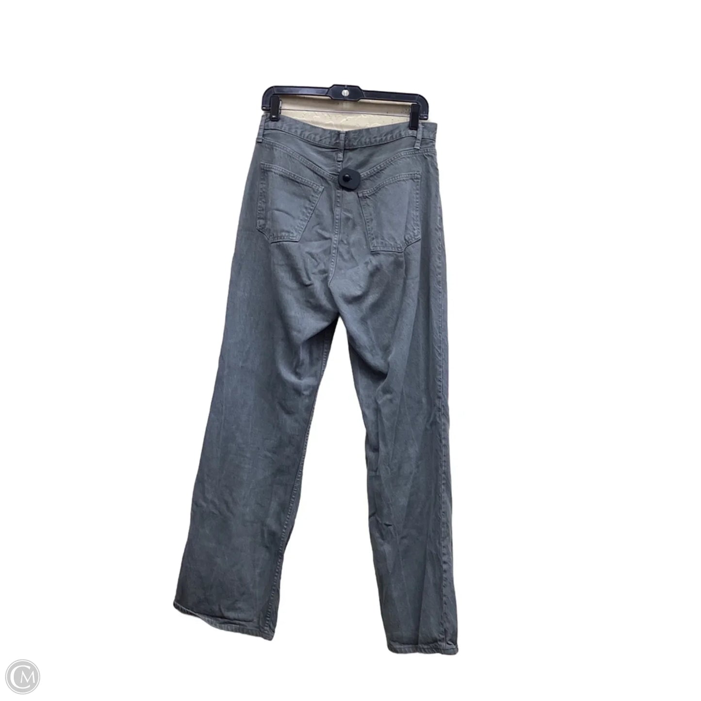 Jeans Straight By Zara In Grey Denim, Size: 8