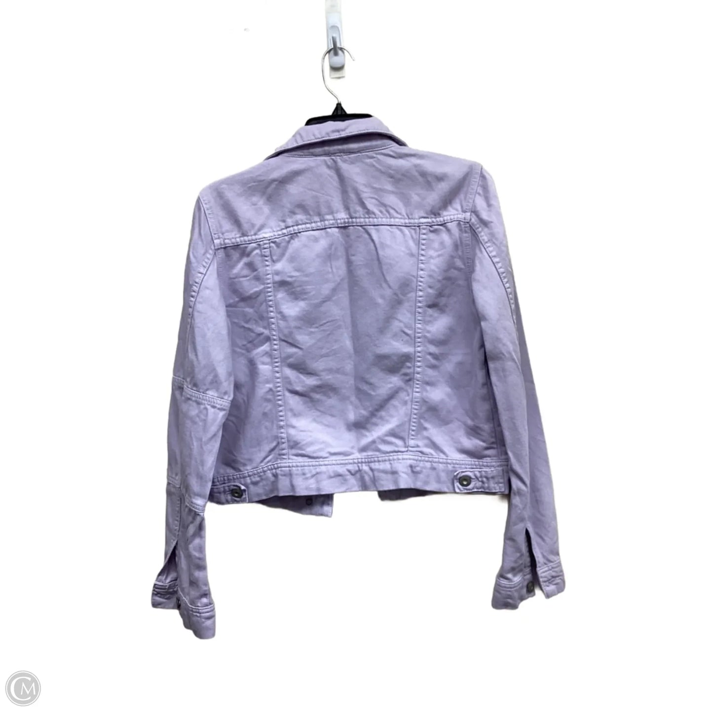 Jacket Denim By Free People In Purple Denim, Size: S