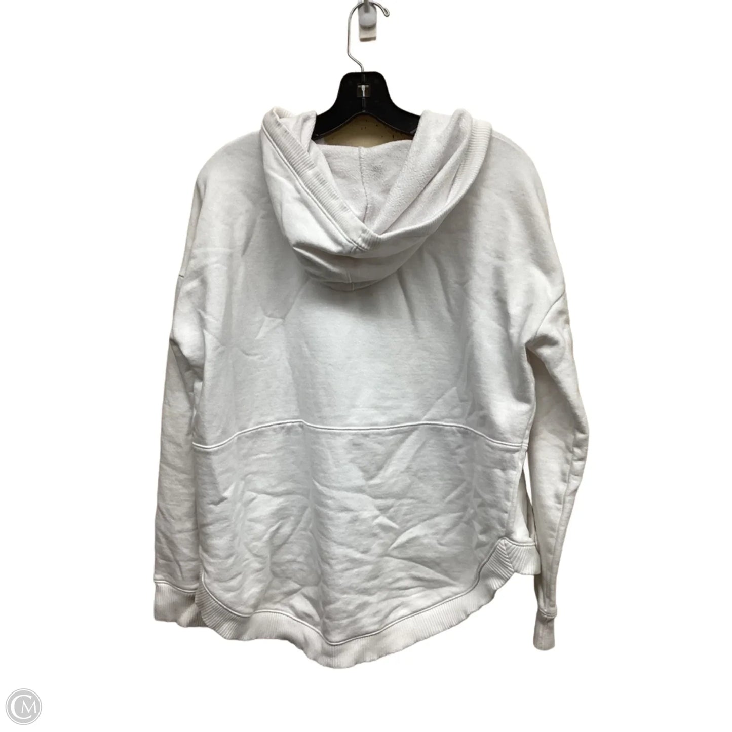 Sweatshirt Hoodie By Athleta In White, Size: M