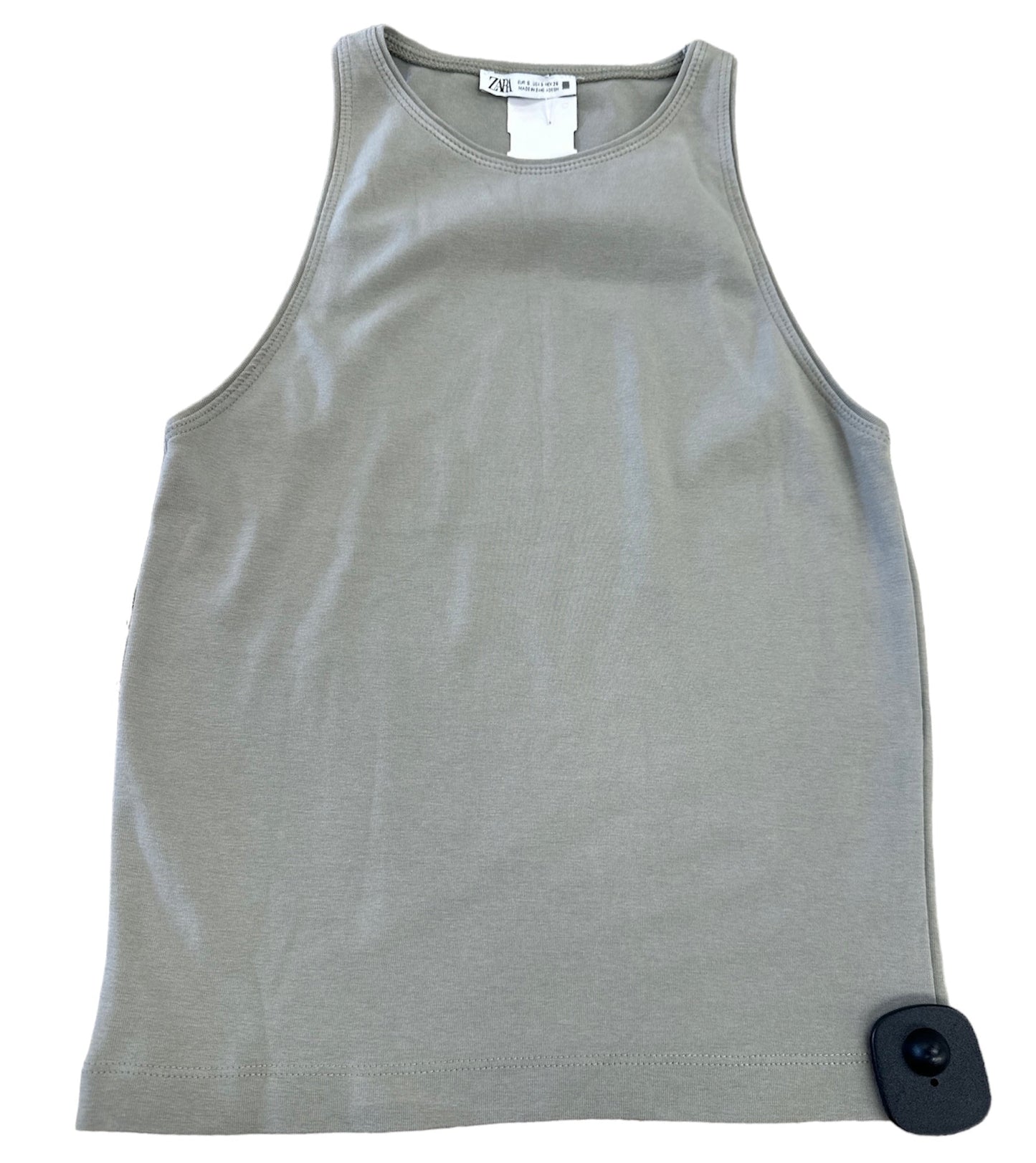 Green Top Sleeveless Zara, Size S