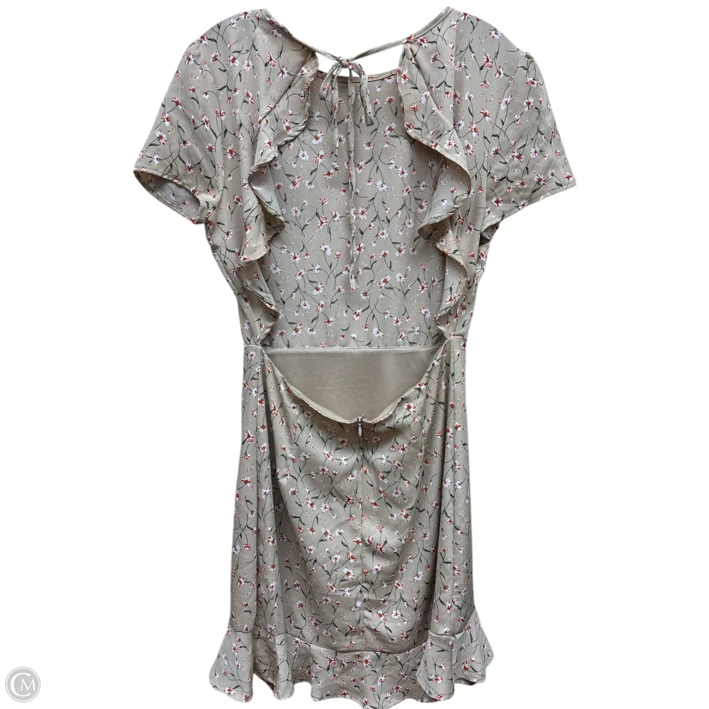 Dress Casual Midi By Leith In Tan, Size: M