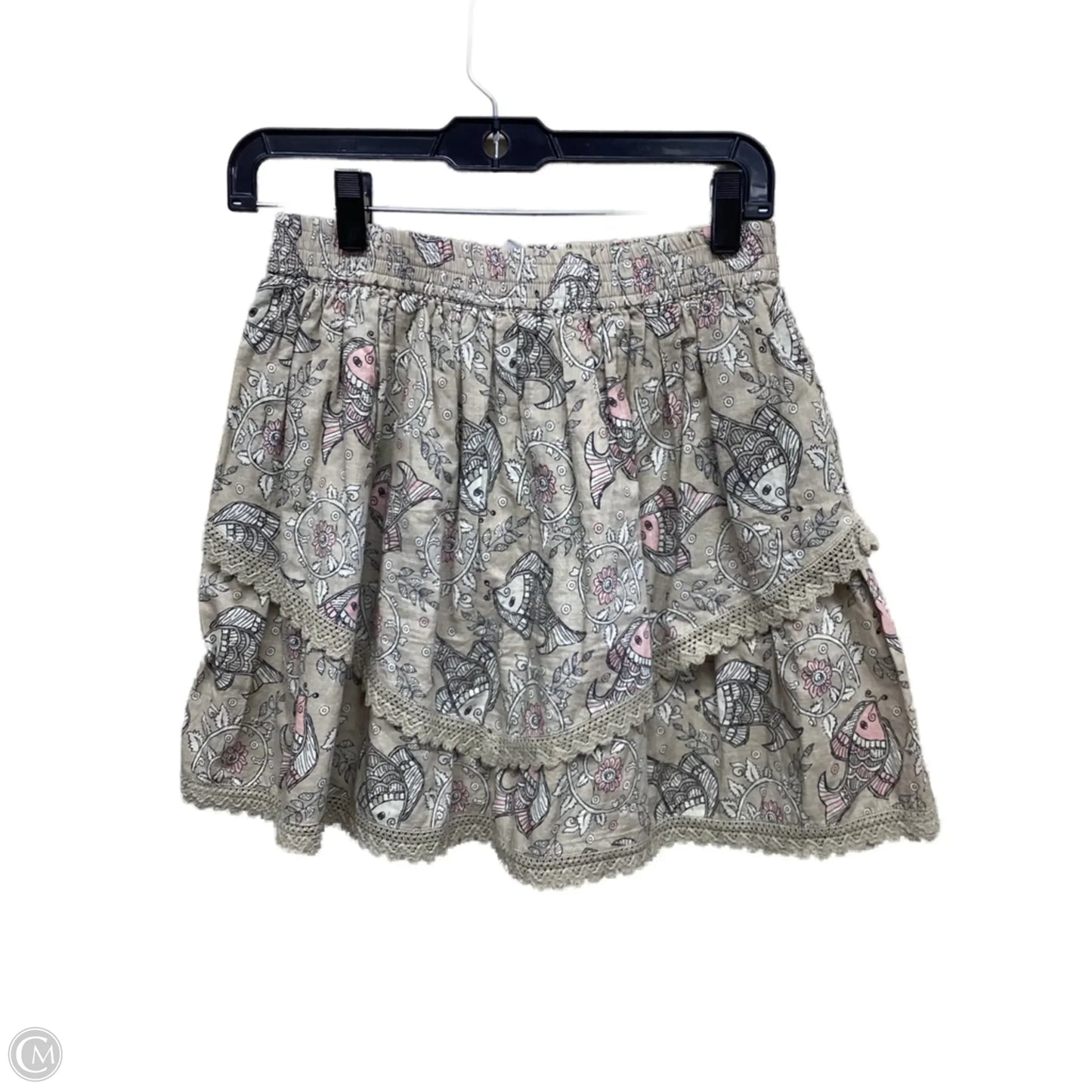 Skirt Midi By Clothes Mentor In Tan, Size: 6