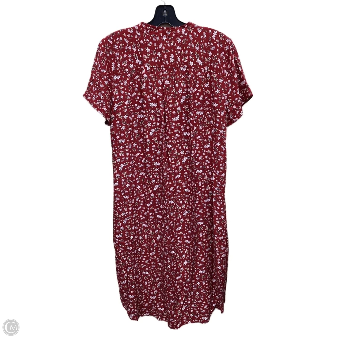 Dress Casual Midi By Loft In Red, Size: 8