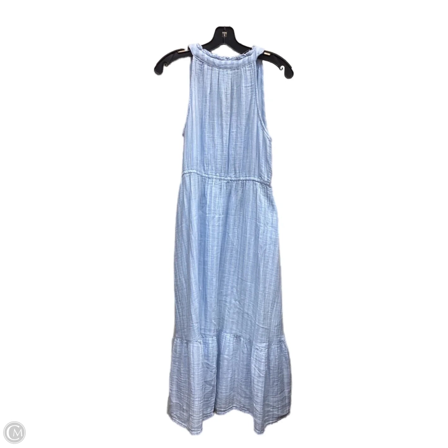 Dress Casual Maxi By Time And Tru In Blue & White, Size: S