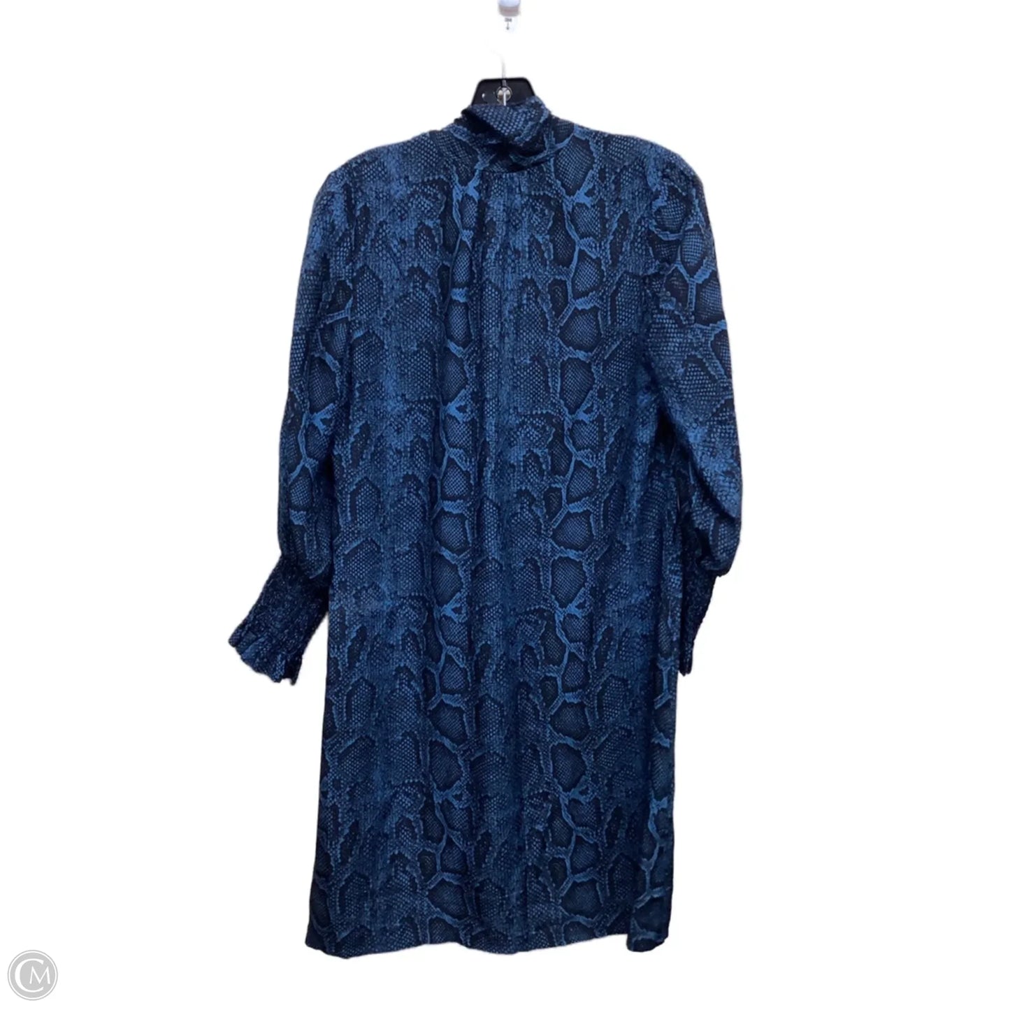 Dress Casual Midi By Rebecca Taylor In Black & Blue, Size: 4