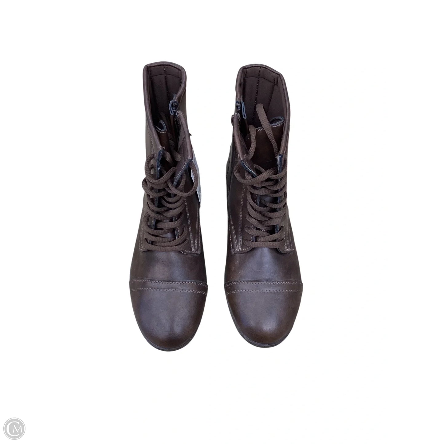 Boots Ankle Flats By Clothes Mentor In Brown, Size: 6