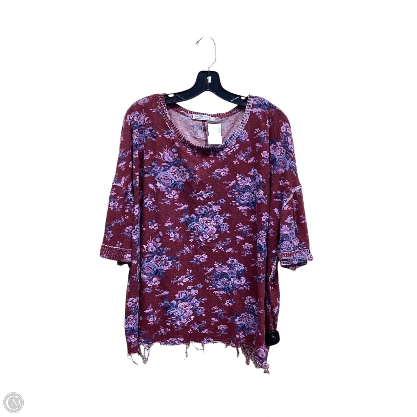 Top Short Sleeve By We The Free In Floral Print, Size: M