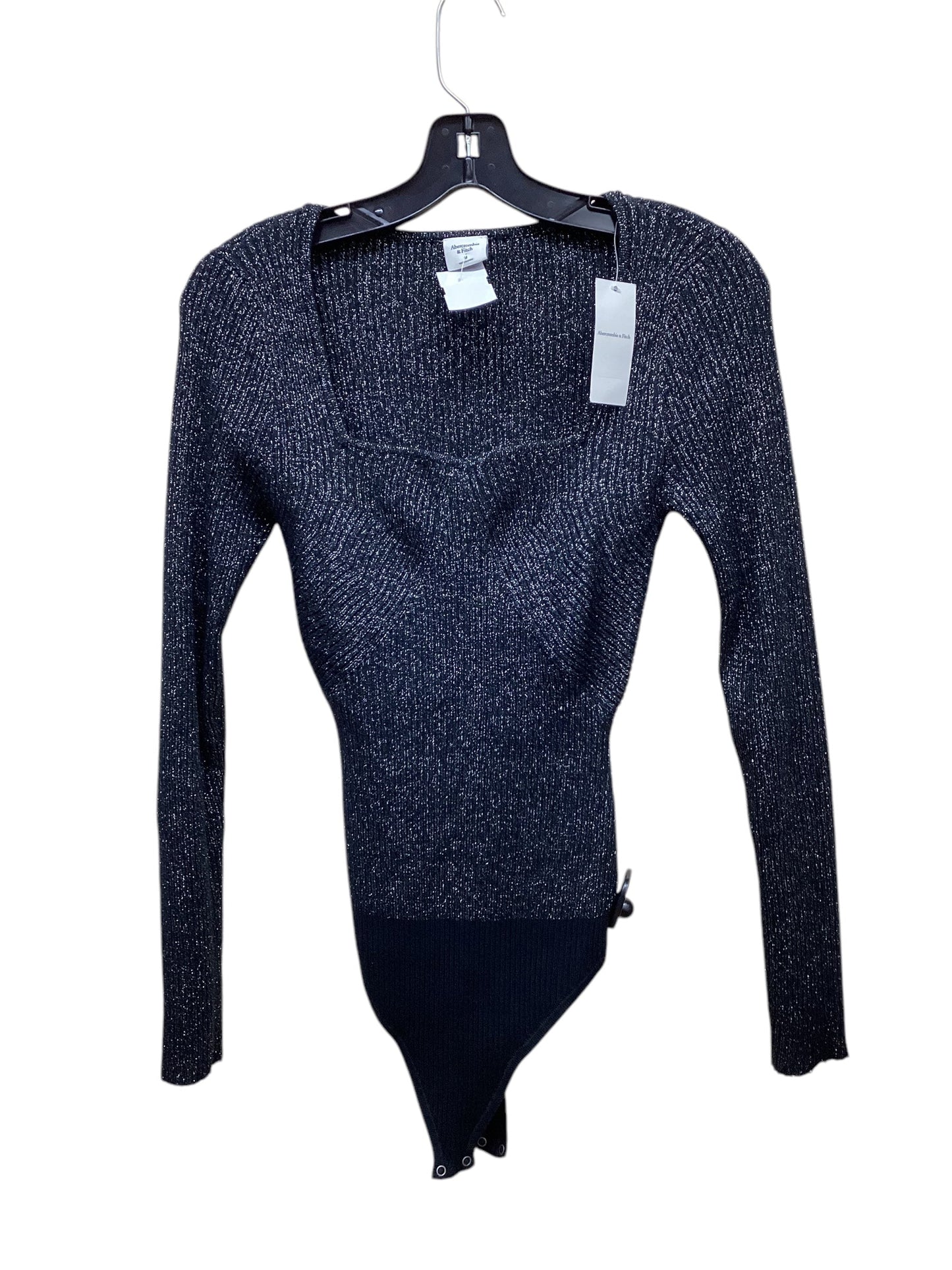 Bodysuit By Abercrombie And Fitch In Black & Silver, Size: M