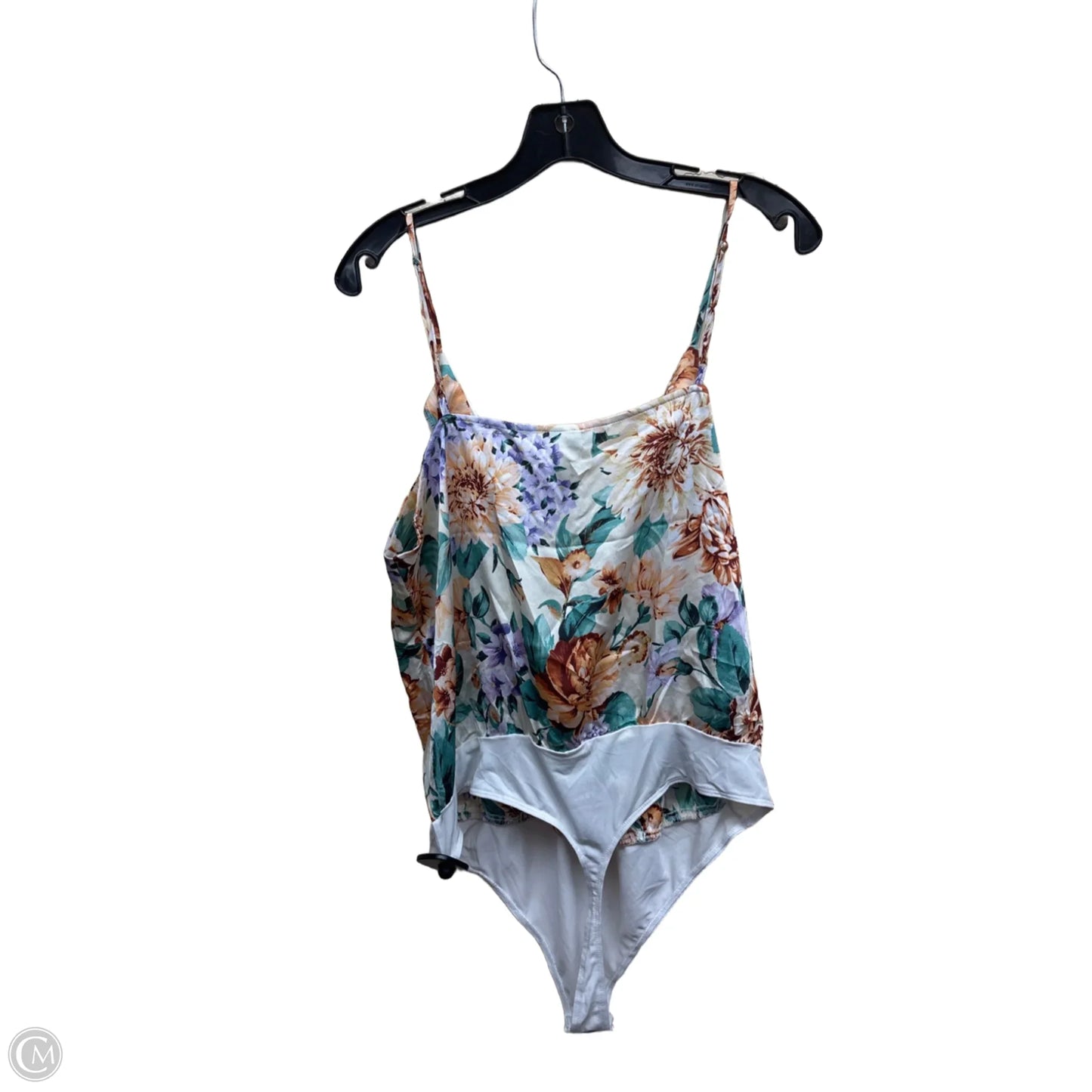 Bodysuit By Express In Floral Print, Size: Xl