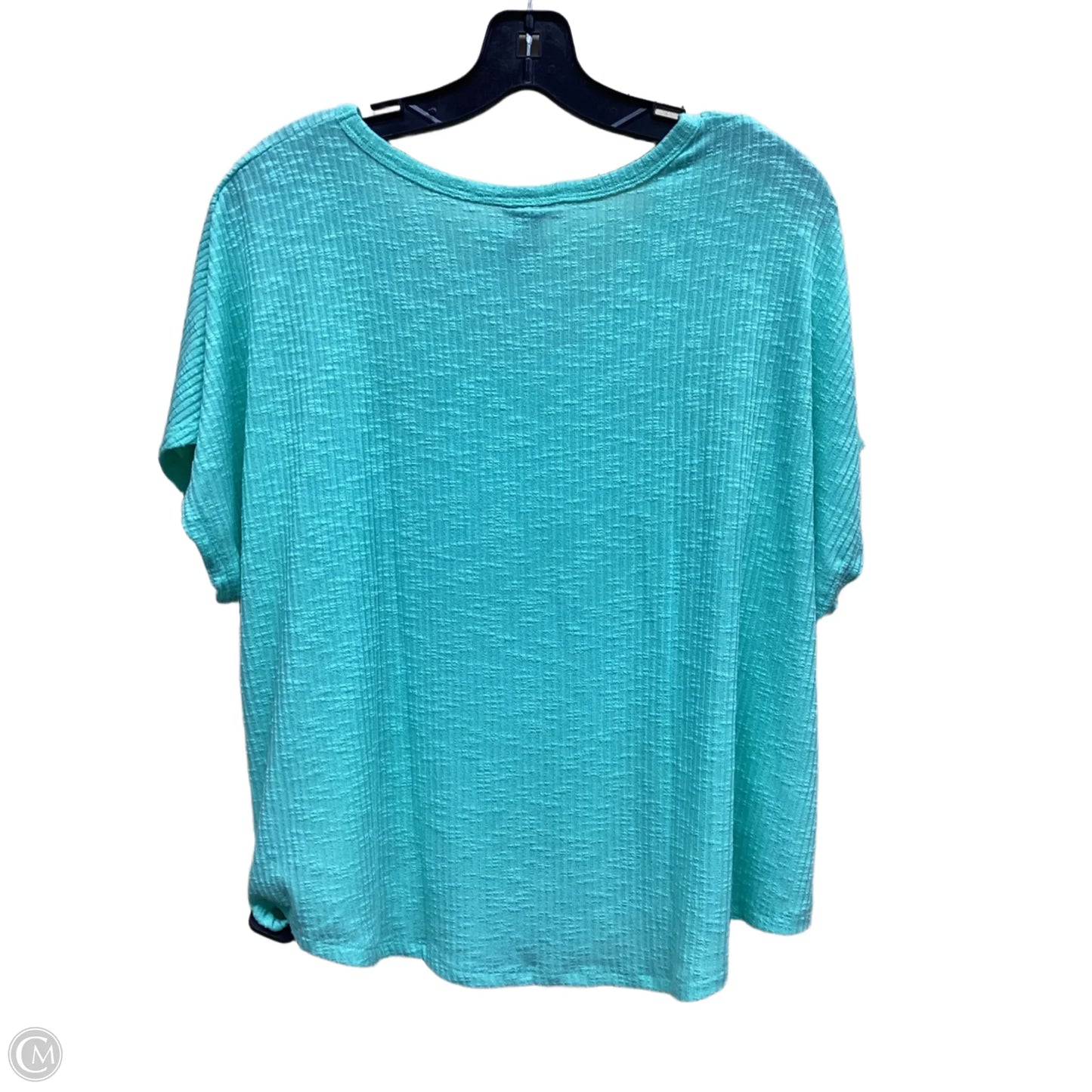 Top Short Sleeve By Eddie Bauer In Teal, Size: Xl