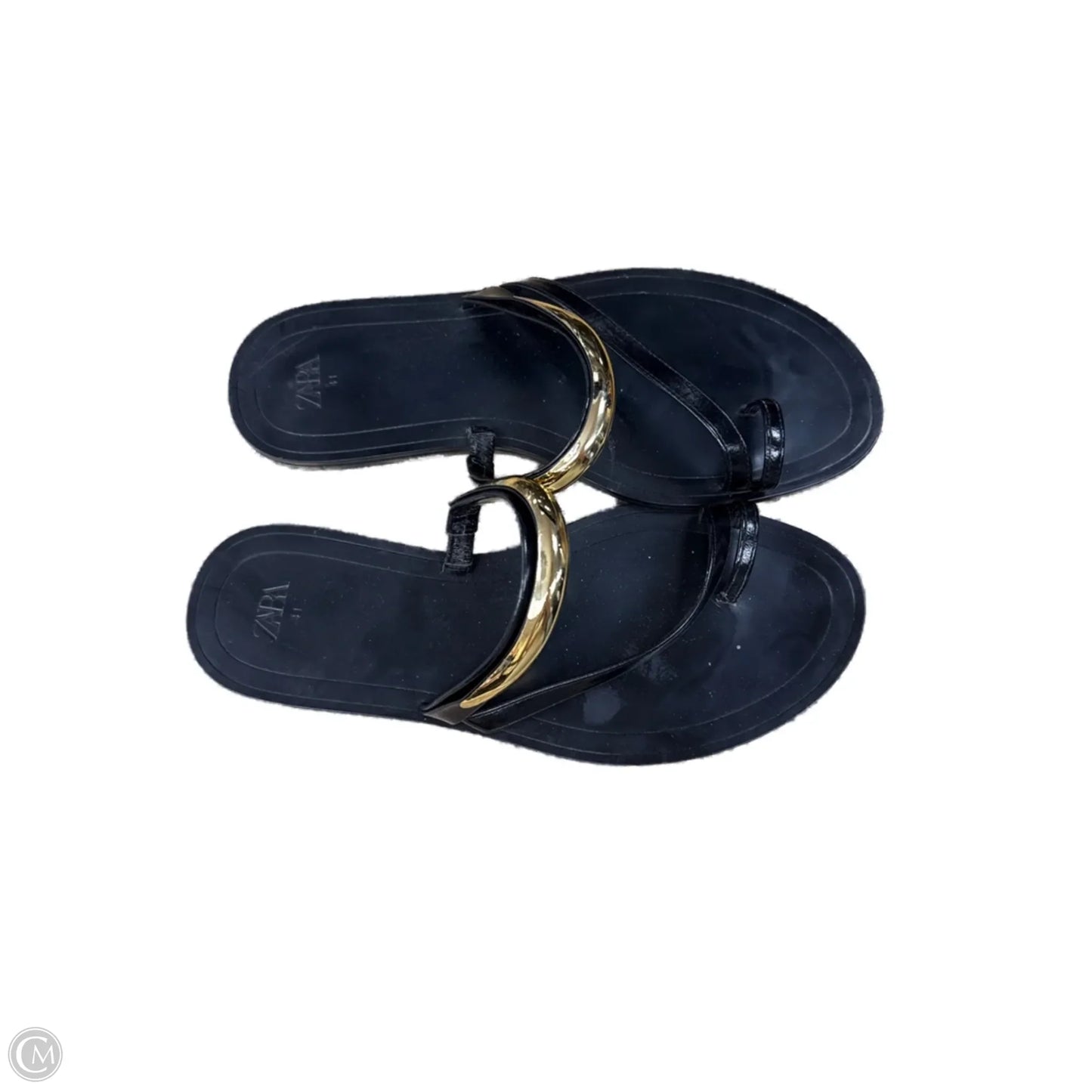 Sandals Flats By Zara In Black, Size: 10