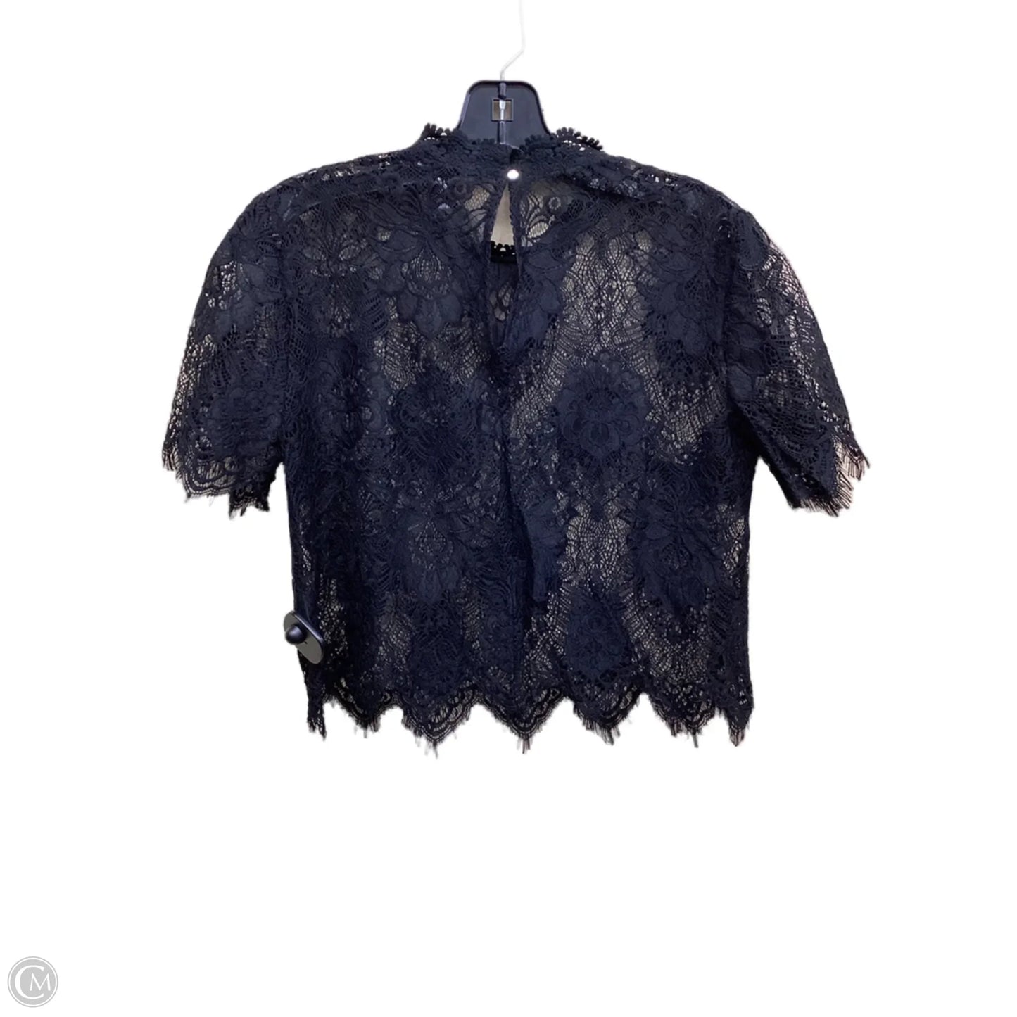 Top Short Sleeve By Forever 21 In Black, Size: S