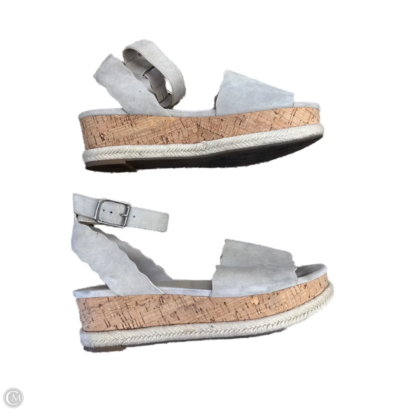 Sandals Heels Platform By Marc Fisher In Tan, Size: 9