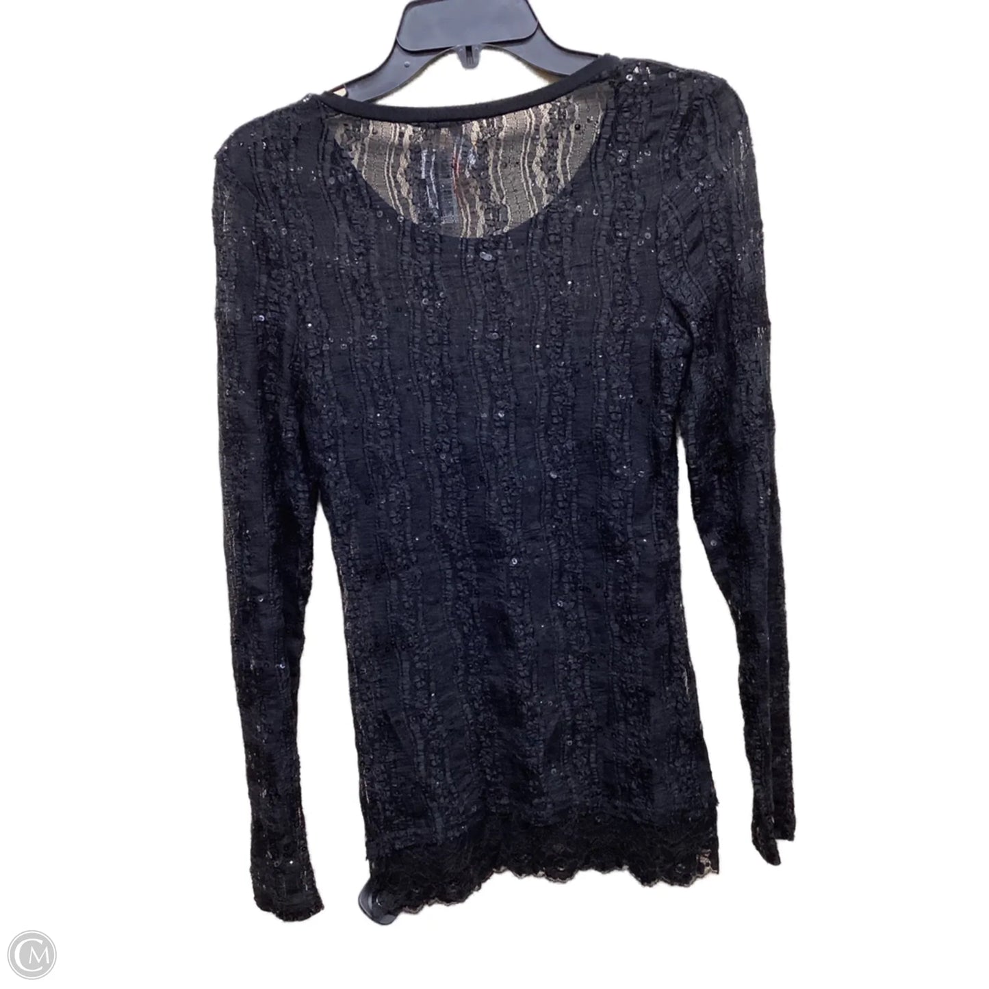 Top Long Sleeve By Bke In Black, Size: S