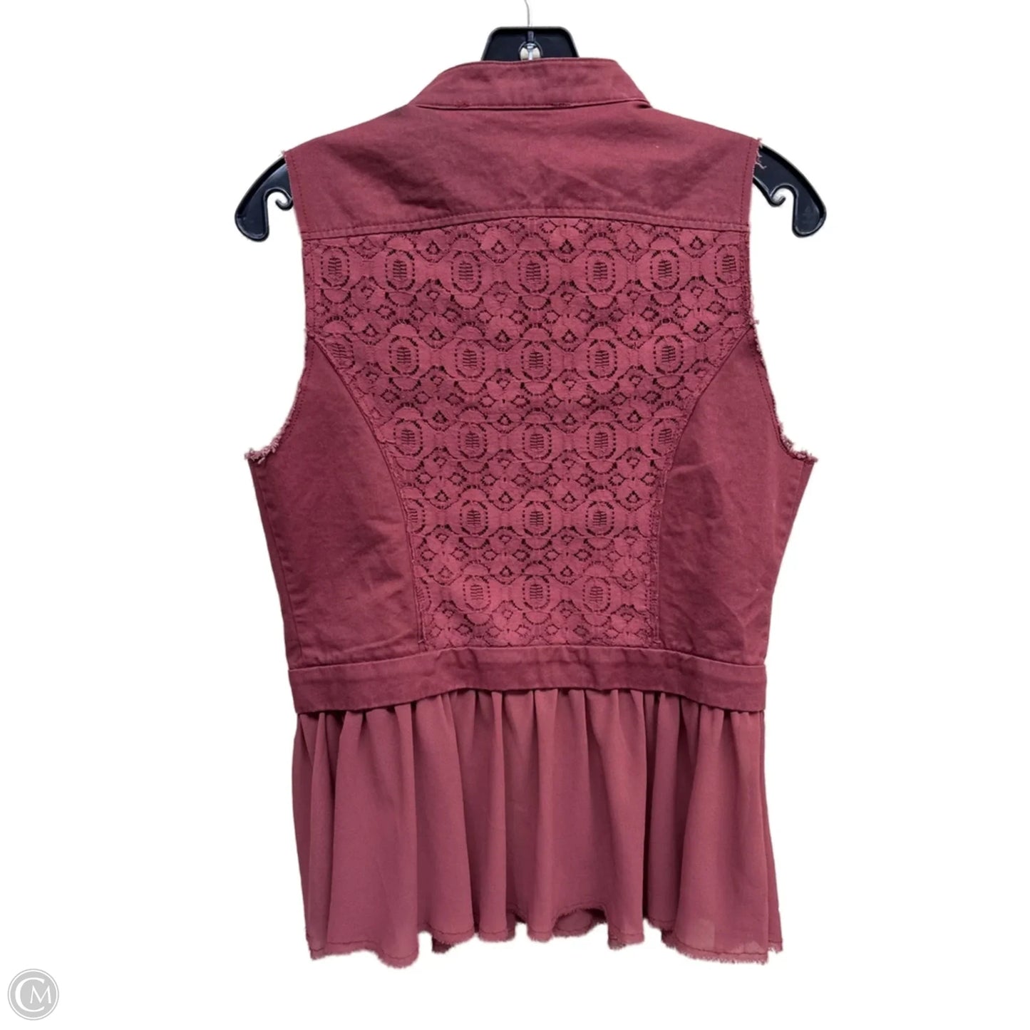 Vest Other By Bke In Maroon, Size: S