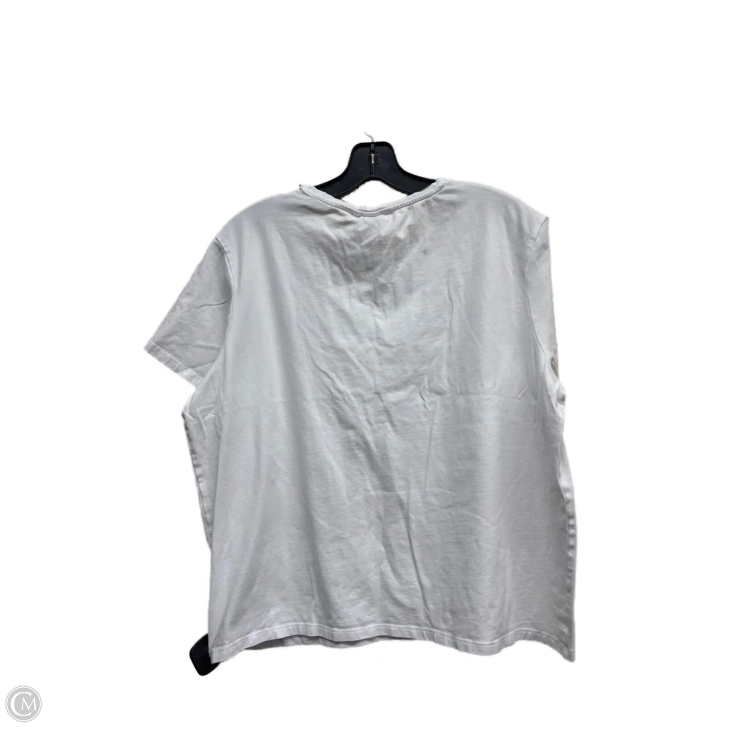 Top Short Sleeve By H&m In White, Size: Xxl